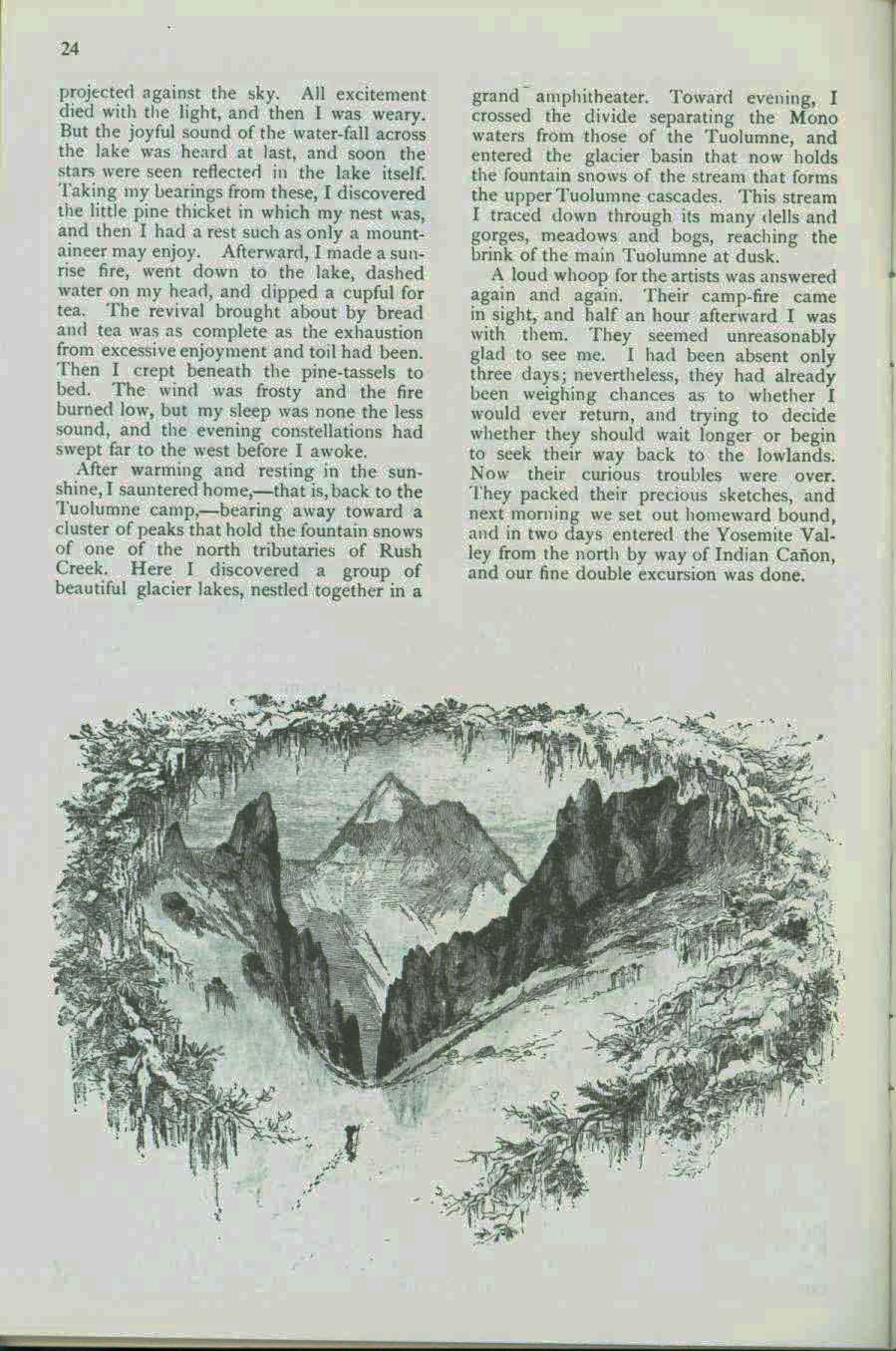 IN THE HEART OF THE CALIFORNIA ALPS: a near view of the High Sierra in 1872. vist0026j
